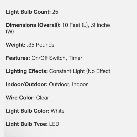 Kate Spade New York x Target 25 Count LED Pearl String Lights Cream Gold nwt - Picture 6 of 7